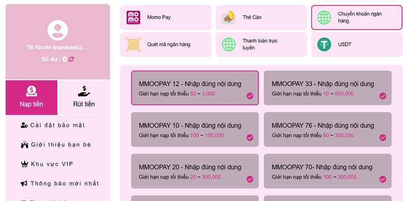 Nạp Tiền MMOO - Các Nguyên Tắc An Toàn Cần Biết Năm 2026 10 Nạp tiền MMOO bằng phương thức quét mã ngân hàng